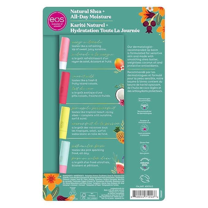 Eos Natural Shea Lip Balm Stick, Watermelon