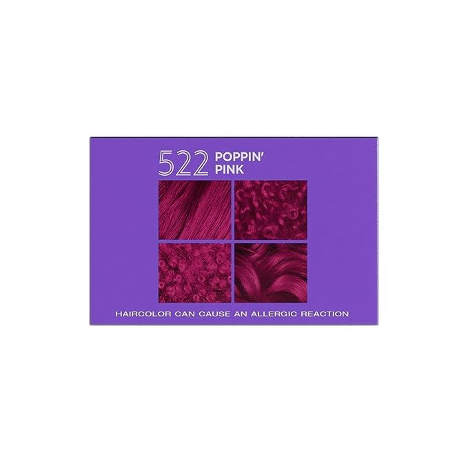 Softsheen-Carson Dark and Lovely Hair Dye, Fade Resist Hair Color with Conditioning Mask, Poppin Pink, 1 Kit