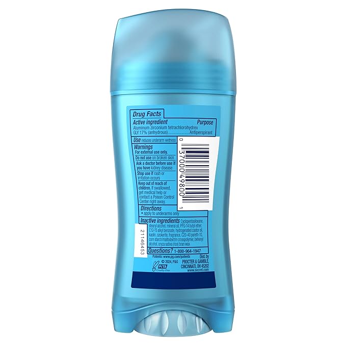 Secret Fresh Antiperspirant Deodorant for Women, 72hr Breathable Sweat & Odor Protection, Instant Freshness & Gentle, PH Balancing Mineral, Invisible Solid, Nurturing Coconut Scent, 2.6 oz (Pack of 3)