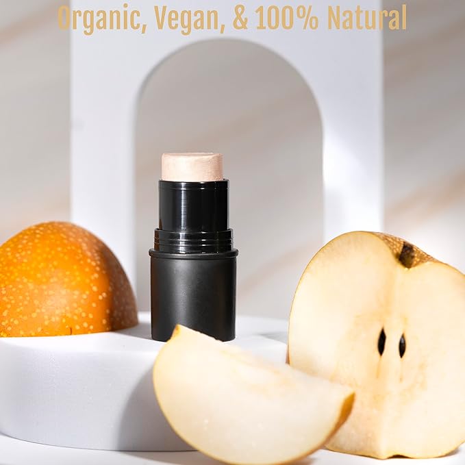 Organic Tint Tube, 100% Natural Vegan Gluten-Free Cream Highlighter Multi-Stick, Made in USA, Chardonnay