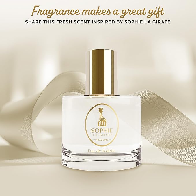Sophie la girafe Eau de Toilette | Includes Sophie Teether | Nostalgic Childhood Scent of Citrus & Vanilla (50 ml or 1.7 fl oz)