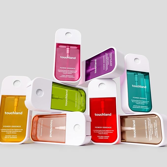 Touchland Power Essence Hydrating Body & Hair Fragrance, Cashmere Woods, 2 FL. OZ. Travel Size Body Mist