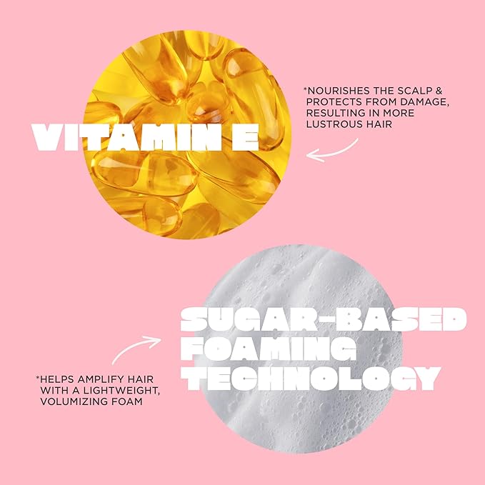 Cake Beauty Volumizing Mousse, The Big Wig - High Volume, Flexible Hold Hair Mousse with 450 F Heat Protection - For All Hair Types - 8.4 oz (Pack of 2)