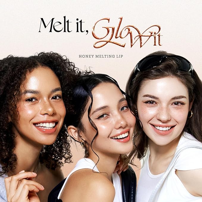 Nature Republic HONEY MELTING LIP GLITTER (14 MAPLE) SOFT LIP STICK Hydrating Gloss, Moisturizing balms, Shine Glimmer Finish, Shimmery-Sheer tint, korean make up