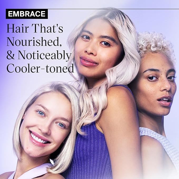 Eva NYC Tone It Down Purple Conditioner for Blonde & Color-Treated Hair, Eliminates Brassy Yellow Tones, Hair Moisturizer, 1L