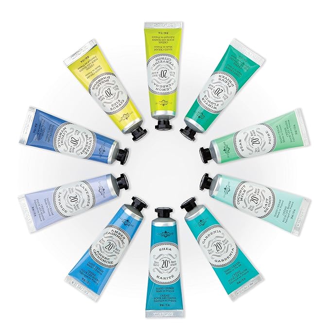 La Chatelaine 20% Shea Butter Hand Cream Travel Size, Organic Argan Oil, Moisturizing, Nourishing, Repairing, Extra-Rich Hand Lotion, Made in France, Paraben Free, 1 oz / 30ml (Gardenia)