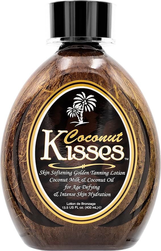 Ed Hardy Coconut Kisses Golden Tanning Lotion Cruelty Free, Gluten Free, Mineral Oil Free, DHA Free for All skin type,13.5 oz