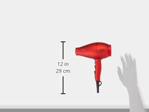 CHI 1875 Series Hair Dryer, Blow Dryer For Ultra-Fast Hair Drying, Reduces Frizz & Increases Shine, Nozzle & Diffuser Attachments