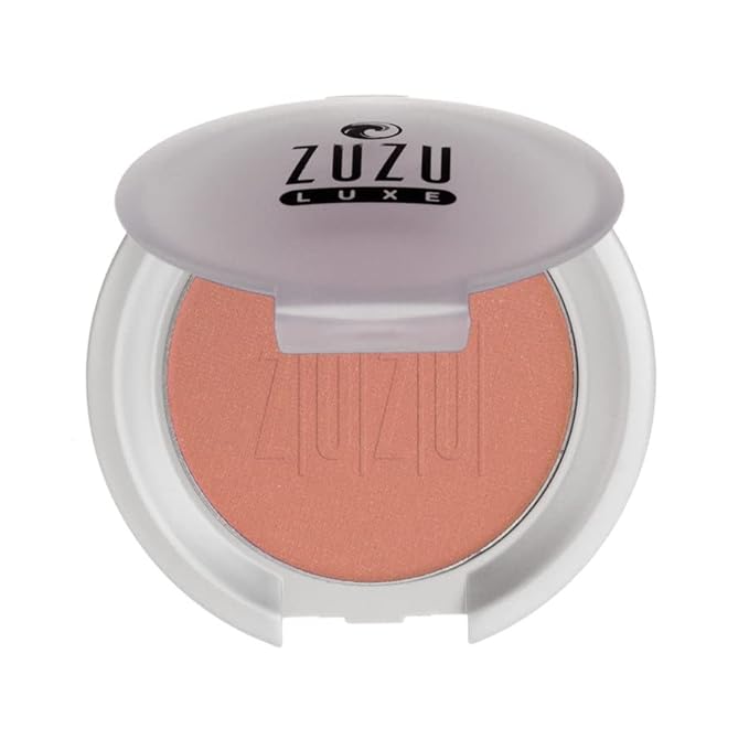 ZUZU LUXE Mineral Blush (Samba - Light Bronze/Warm Shimmer), Natural, Paraben Free, Vegan, Gluten-free, Cruelty-free, Non GMO, 0.1 oz