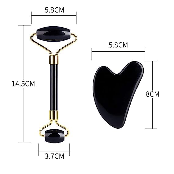 Black Obsidian Jade Facial Roller &