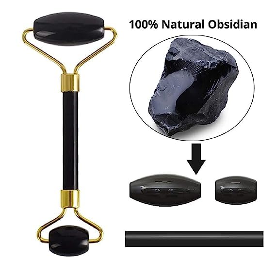 Black Obsidian Jade Facial Roller &
