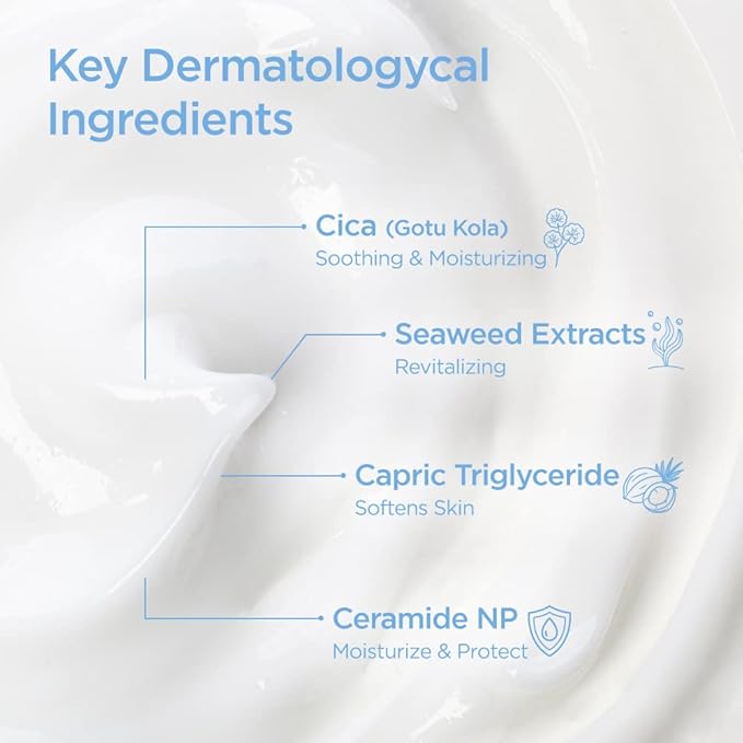 Body Lotion 17 Fl oz. | Soothing & Moisturizing Vegan Unscented for Dry skin with Cica & Ceramide, Hypoallergenic | Korean skincare