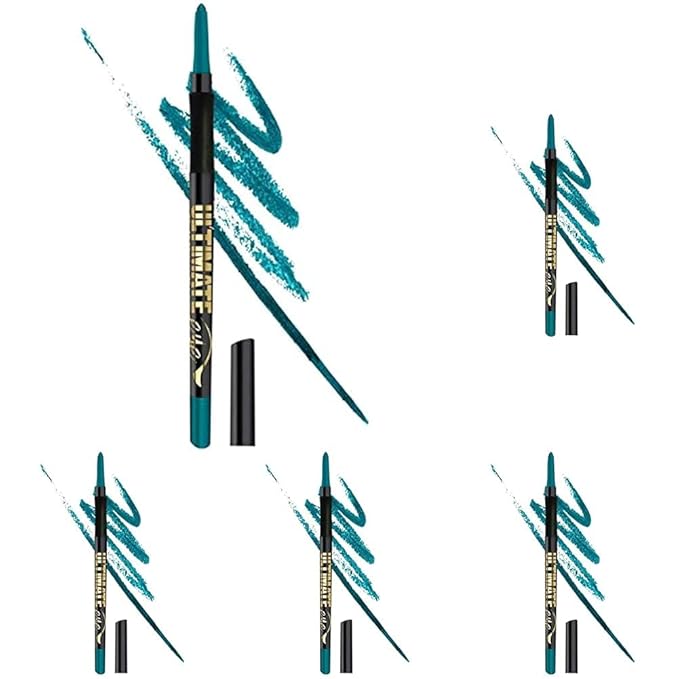 L.A. Girl Ultimate Intense Stay Auto Eyeliner, Totally Teal GP326 (Pack of 5)