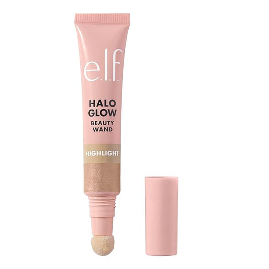 e.l.f. Halo Glow Highlight Beauty Wand, Liquid Highlighter Cruelty-free,Champagne Campaign