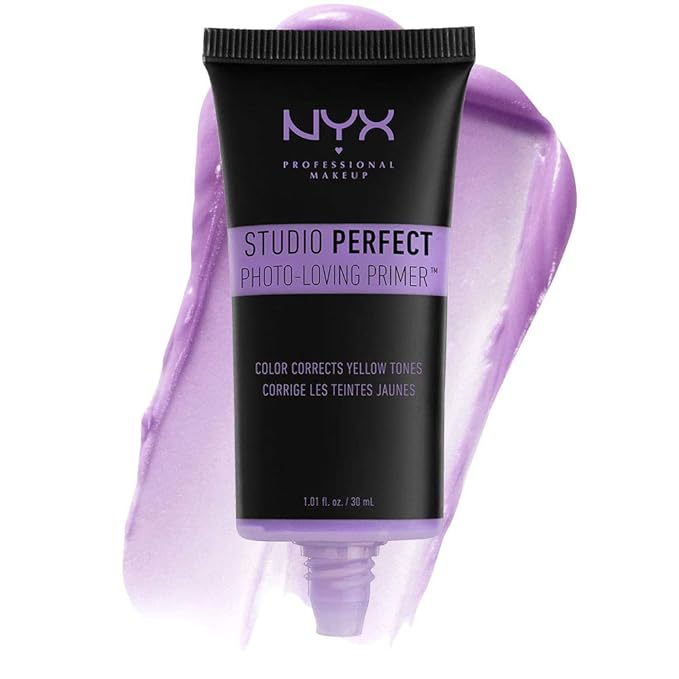 NYX PROFESSIONAL MAKEUP Studio Perfect Primer, Vegan Face Lavender (Color-Correcting)