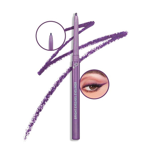 Kaely 1.5mm Skinny Gel Eyeliner Pencil,Grape Purple Cat Eye Liner Makeup Pen,Cream Smooth Eyeliner Crayon,delineador de ojos contra el agua,Waterproof Long Lasting 16 Hour,Vegan & Cruelty Free,05