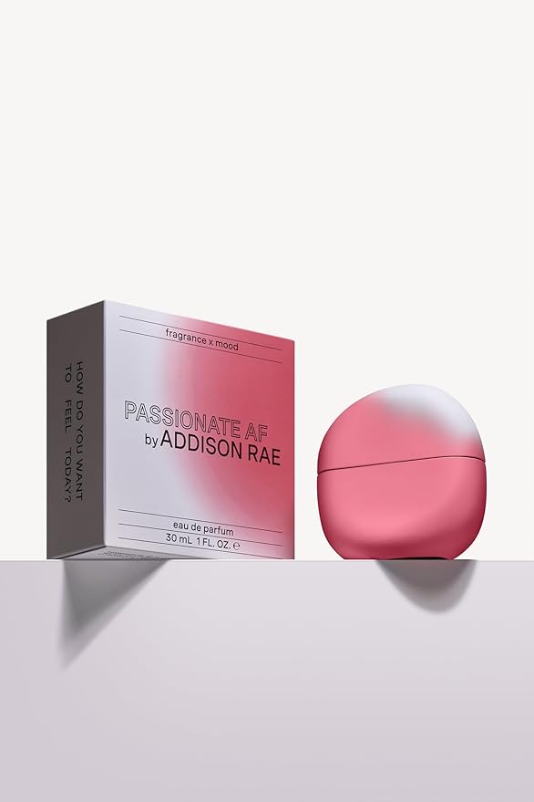 Addison Rae Fragrance Passionate - Luxury Perfume for Women - Fruity Floral Vanilla Scent - Eau De Parfum - Notes of Lychee, Jasmine - Long Lasting Vegan Travel Cologne - Gift for Her - 1 oz EDP Spray