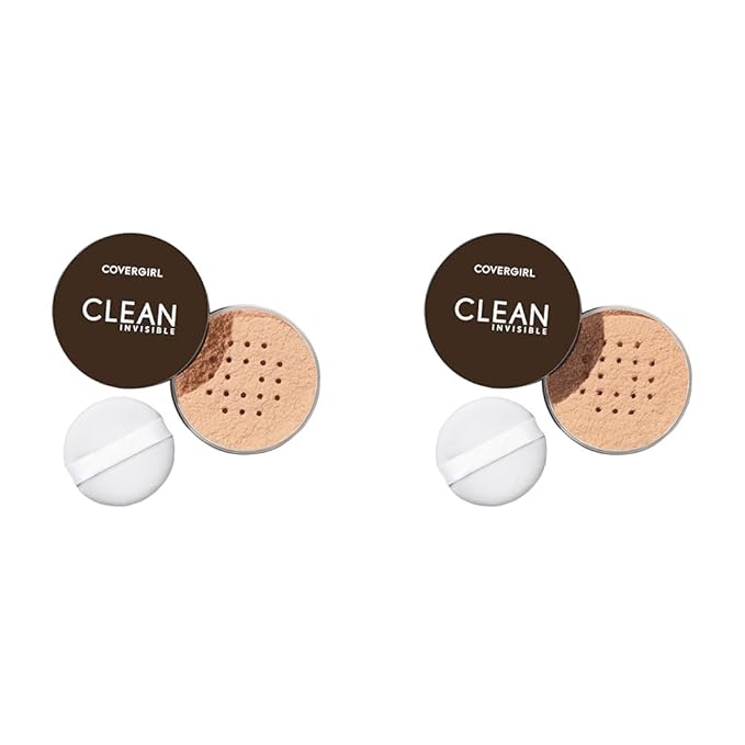 COVERGIRL Clean Invisible Loose Powder Vegan Formula Translucent & Medium 20g