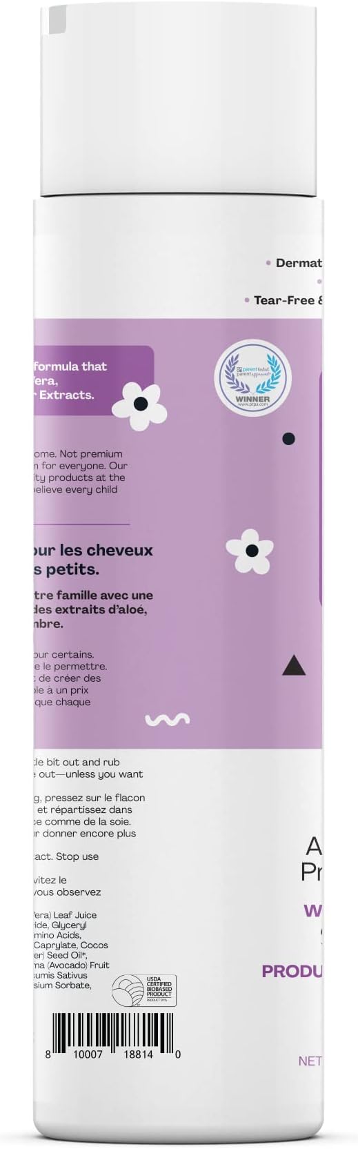 Hello Bello Soft Lavender Conditioner | Hypoallergenic, pH-Balanced & Dermatologist-Tested, Plant Based Formula for Babies and Kids | 10 FL Oz