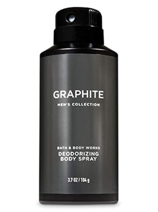 Bath & Body Works Graphite Men's Deodorizing Body Spray, 3.7 Fl Oz