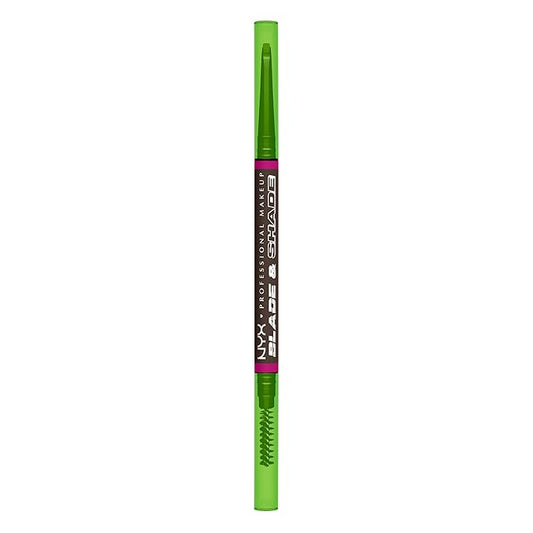 NYX PROFESSIONAL MAKEUP Blade & Shade Brow Pencil, Nano Mechanical Eyebrow Pencil, Up to 16HR Make Up Wear - Ash Brown