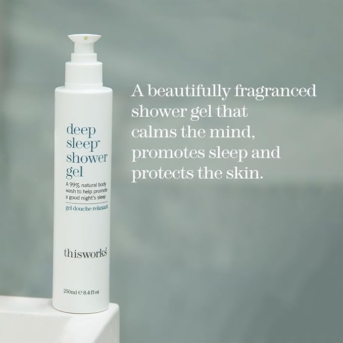 THISWORKS deep sleep shower gel: Calms the Mind and Protects the Skin, 8.4 fl oz (250ml)