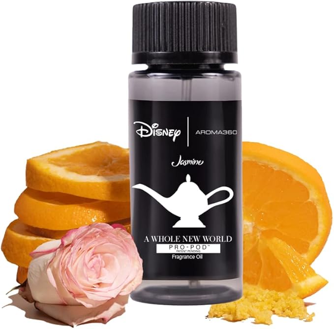 Aroma360 | Disney Pro- Pod | A Whole New World Fragrance Oil Blend | Disney Princess Jasmine | Luxury Essential Oil Diffuser | Aromatherapy Scent Diffuser Oil | Bergamot Orange Blossom Rose 1.7 fl oz