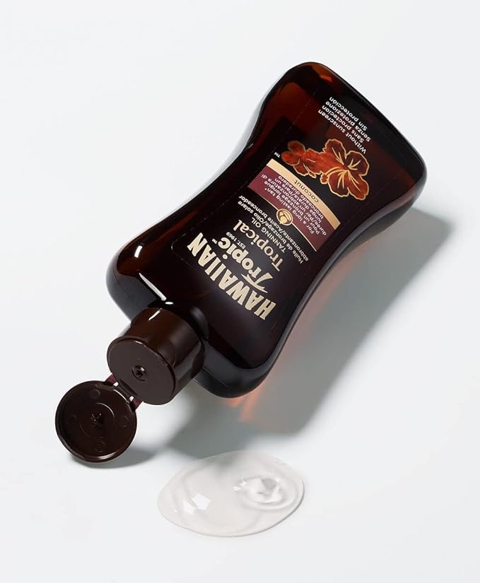 Hawaiian Tropic Dark Tanning Oil Original 8 oz (Pack of 3)