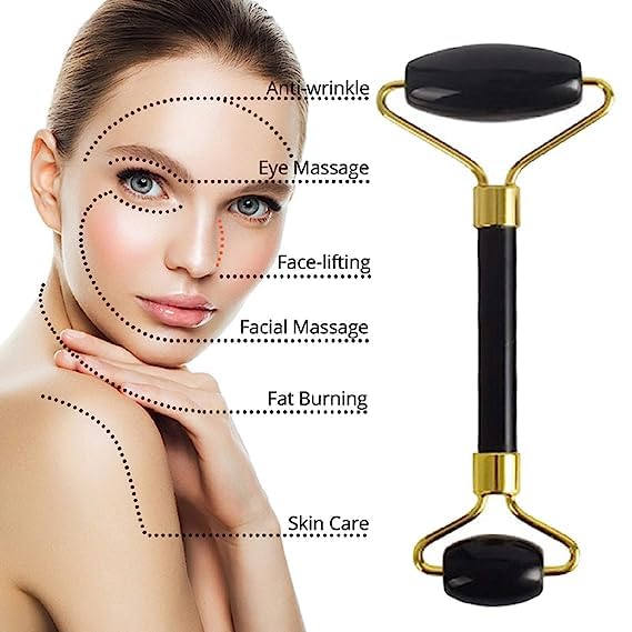 Black Obsidian Jade Facial Roller &