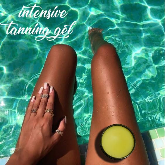 intensive tanning gel pineapple, tanning gel for outdoor sun & tanning bed