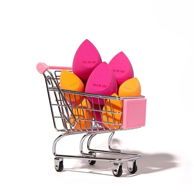 wet n wild Makeup Sponge - Low Product Absorption for Streak-Free Application, Effortless Blending Beauty for a Smooth Professional Looking Finish, Cruelty-Free & Vegan-Pink