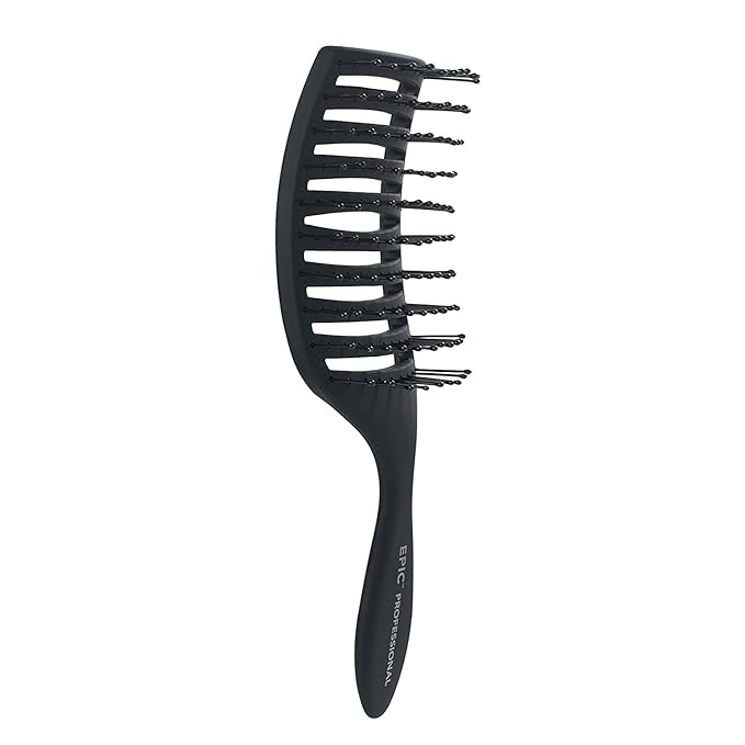 Epic Professional Quick Dry Hair Brush (Black)…2 Pack