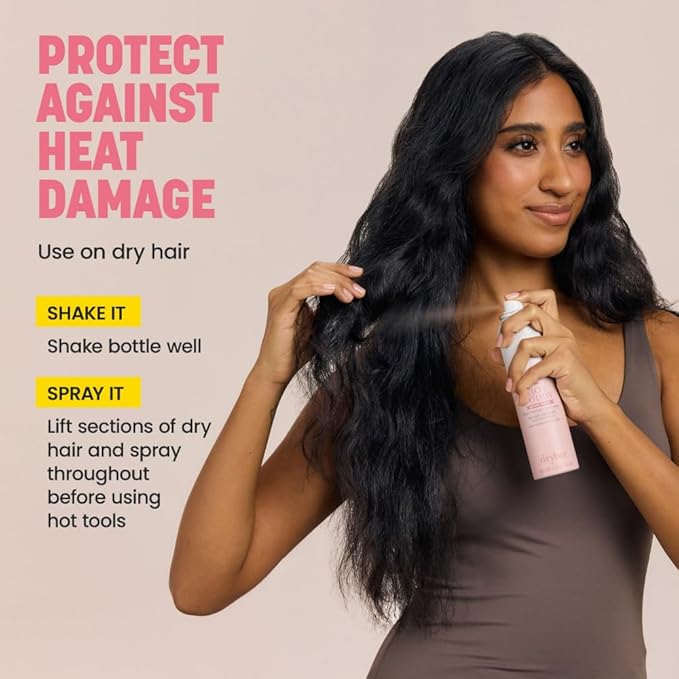 Drybar Hot Toddy Heat Protectant Mist Blanc Scent - Travel Size Lightweight Heat Protectant for Hair protects from Heat & Styling with Curling, Straightening and Styling Irons