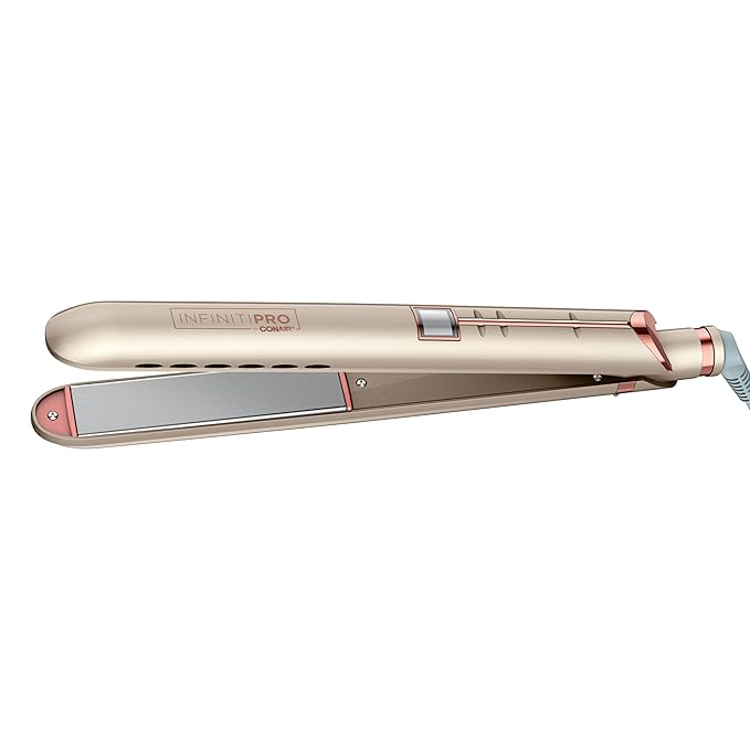 INFINITIPRO BY CONAIR Frizz Free Titanium Ceramic Flat Iron, 1-inch