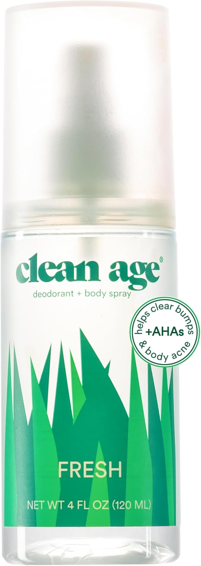 Aluminum Free Deodorant & Body Spray for Whole Body - Fresh 4oz - Clean Deodorant and Body Spray for Teen Boys and Girls - With AHA Fights Body Acne-Formula Specific Body Spray for Teens