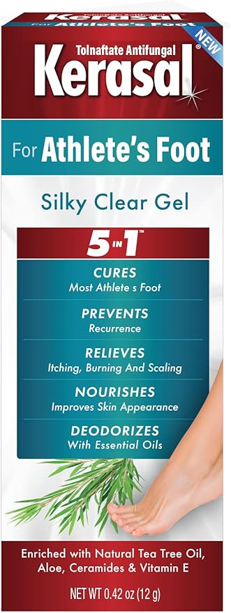 Kerasal 5-in-1 Athlete's Foot Silky Clear Gel, 0.42 oz
