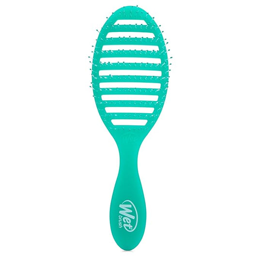 Wet Brush Speed Dry, Green Juice (Summer Quencher) - Vented Design & Soft HeatFlex Bristles Are Blow Dry Safe - Ergonomic Handle Manages Tangles - Pain-Free Hair Brush, Limited Edition