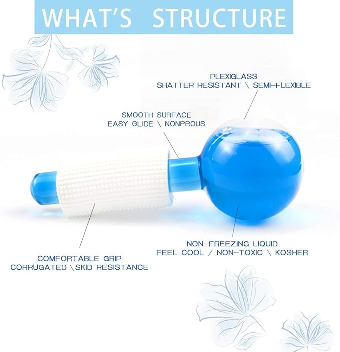 ICE Globes for Facial, 2 PCS