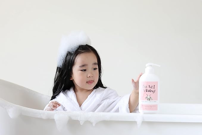 I'm NOT A Baby! Kids Hair Conditioner, Dermatologist Tested, Allergen-Free, Zero Silicon, Goat Milk & Shea Butter, PETA Cruelty-Free, Gentle, 16.9 Fl Oz