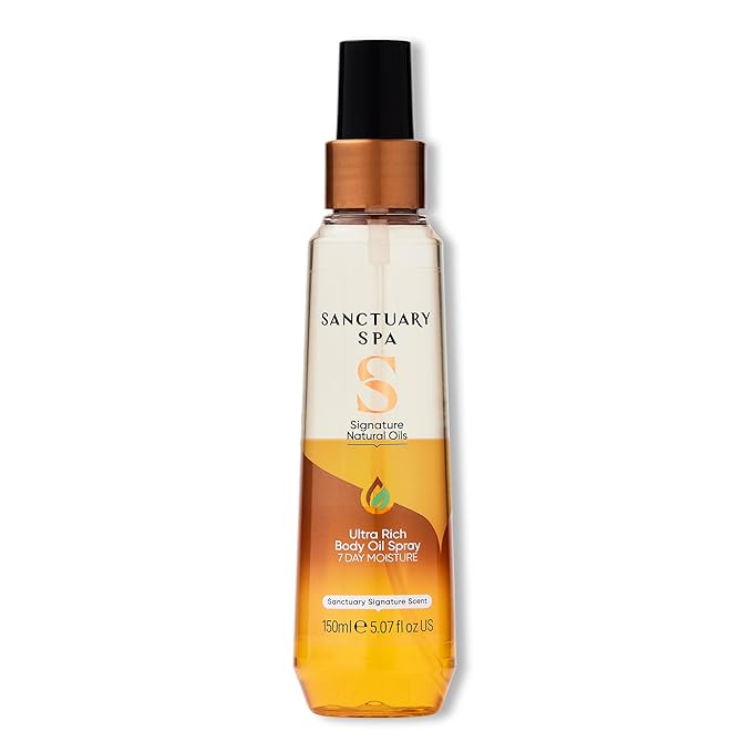 Spa Body Oil Spray, No Mineral Oil, Cruelty Free and Vegan Body Spray Moisturiser, 150 ml