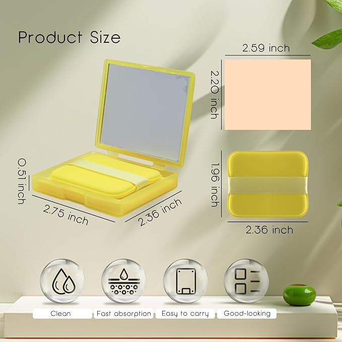 200 Oil Blotting Sheets for Face, Portable Oil Tea, 200)