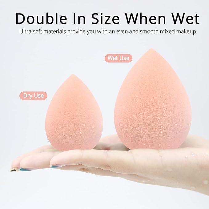 BEAKEY Makeup Sponge Set, Foundation Blending Sponge, Beauty