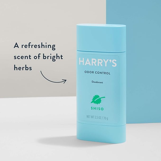 Harry's Aluminum Free Deodorant for Men - Odor Control, Shiso Scent, 2.5 Oz, 3-Pack, Men Deodorant Aluminum Free