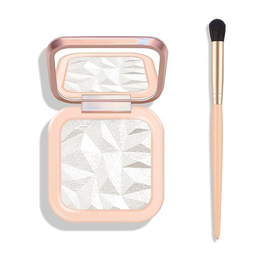 KYDA Face Highlighter Palette, High Glossy Face Illuminator Highlighter Makeup-PEARL