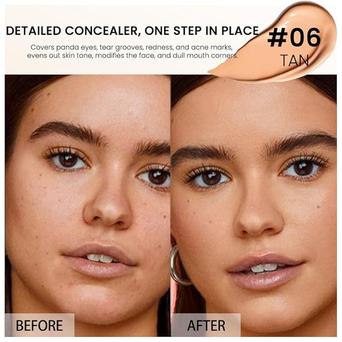 1 Pack Matte Oil Free Concealer Foundation Cream,Professional