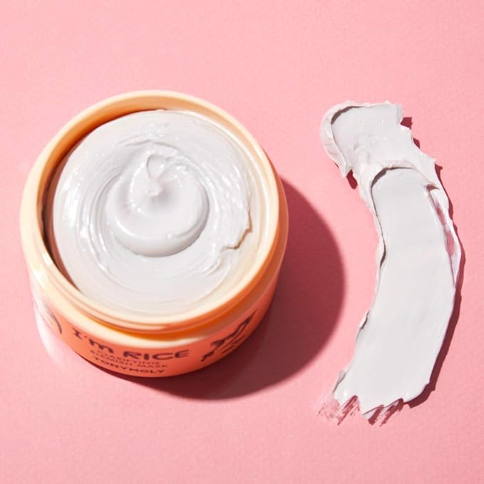 TONYMOLY I'm Rice Clarifying Blemish Clay Mask, Facial Mask Detoxifiies, Reduces Redness & Soothes Irritated Skin, Kaolin Clay & Fermented Rice, 100ml