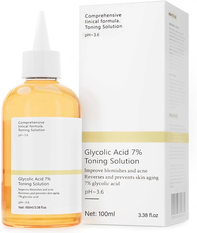 Glycolic Acid 7% Exfoliating Toner: Toner Keep Skin Skin Blemishes 100ml