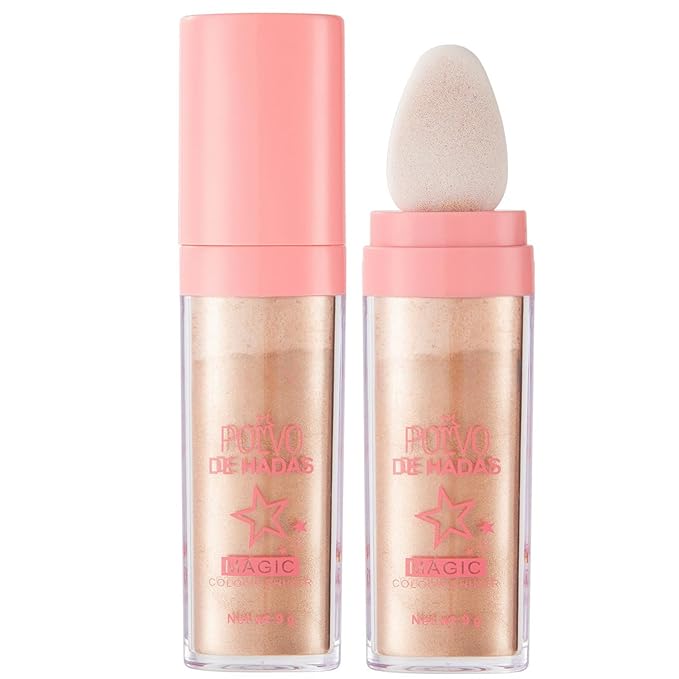 Polvo De Hadas Fairy Dust Highlight Patting Powder Golden brown)