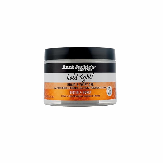Aunt Jackie's Award-Winning Braid + Twist Collection Hold Tight Braid & Twist Gel with Extra Firm Hold, 7.5oz