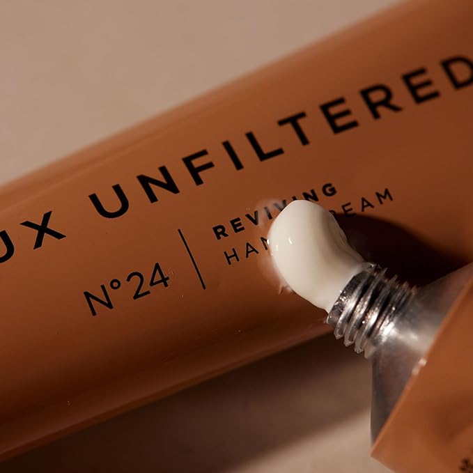 '+ Lux Unfiltered N°24 Reviving Hand Cream in Ylang Ylang - Best Hand Lotion to Repair Dry + Cracked Hands, Vegan + Cruelty Free Hand Moisturizer for Women + Men, Helps Minimize Signs of Aging